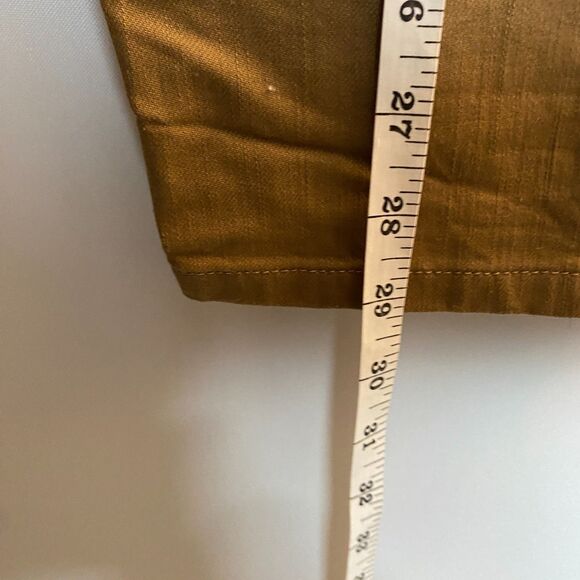 Soft Surroundings Tan Pull On Pants Metal Snap Ankle Detail Womens Medium - Picture 8 of 11